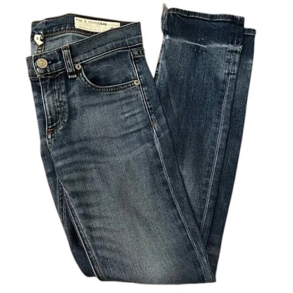 Rag & Bone Jeans Distressed Crop Women's Size 24 - Picture 1 of 11